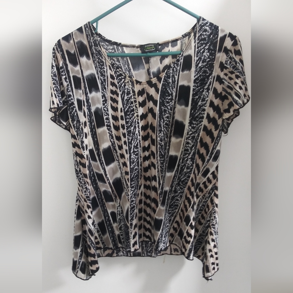 Shannon Ford New York Animal Print Designed blouse